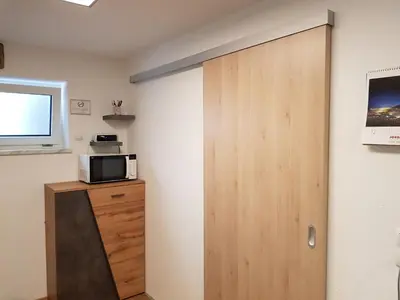 Küche/Küchenzeile in der Unterkunft Appartement Mühltal