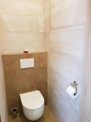 Ein Badezimmer in der Unterkunft Appartement Mühltal