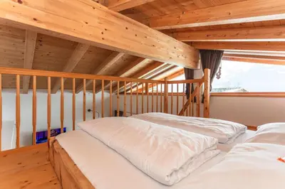 Ein Bett oder Betten in einem Zimmer der Unterkunft Beim Naglbauer
