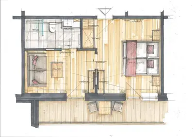 Grundriss der Unterkunft Hotel Gasthof Abelhof