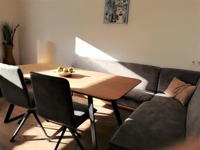 Ein Sitzbereich in der Unterkunft Alpine Kitz