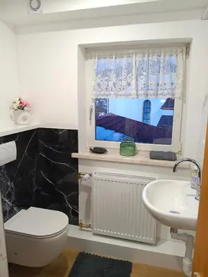 Ein Badezimmer in der Unterkunft Haus Waldhuber
