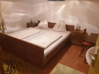 Ein Bett oder Betten in einem Zimmer der Unterkunft Haus Waldhuber