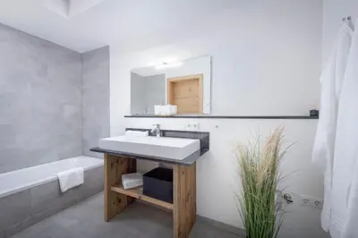 Ein Badezimmer in der Unterkunft Apartment Streif LXL