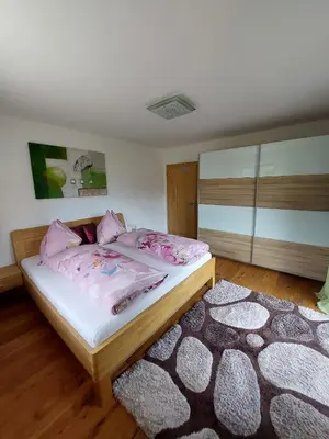 Ein Bett oder Betten in einem Zimmer der Unterkunft Ferienwohnung Julia Kröll