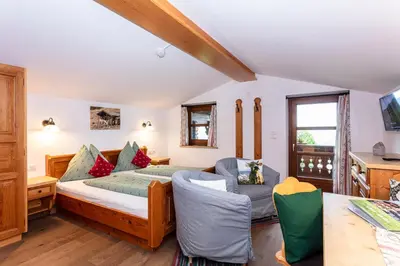 Ein Bett oder Betten in einem Zimmer der Unterkunft Hagerhof