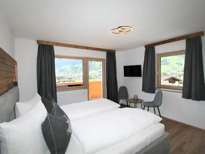 Ein Bett oder Betten in einem Zimmer der Unterkunft Apartment Heimatblick by Interhome