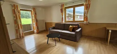 Ein Sitzbereich in der Unterkunft Ferienwohnungen Martlhof