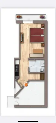 Grundriss der Unterkunft Appartments Das Franzal
