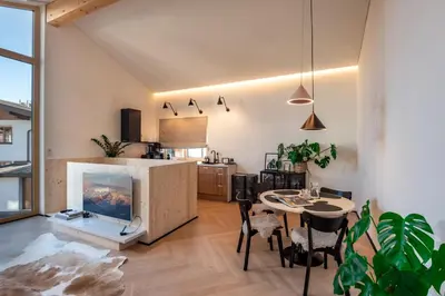 Küche/Küchenzeile in der Unterkunft Langerwegh Apartments AP1