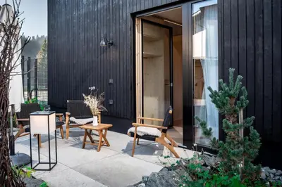 Ein Patio oder anderer Außenbereich in der Unterkunft Langerwegh Apartments AP1
