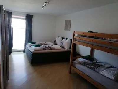 Ein Bett oder Betten in einem Zimmer der Unterkunft Haus Bergblick