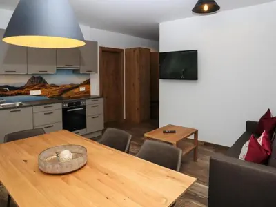 Küche/Küchenzeile in der Unterkunft Apartment in Bramberg near Cable Car