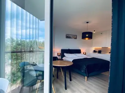 Ein Bett oder Betten in einem Zimmer der Unterkunft Apartment in Bramberg near Cable Car