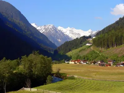 Naturlandschaft in der Nähe des Ferienhauses