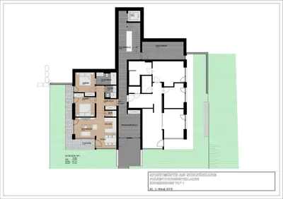 Grundriss der Unterkunft FamilienWohnung Wildspitze am Sonnenhang