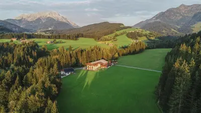 Naturlandschaft in der Nähe des Bauernhofs