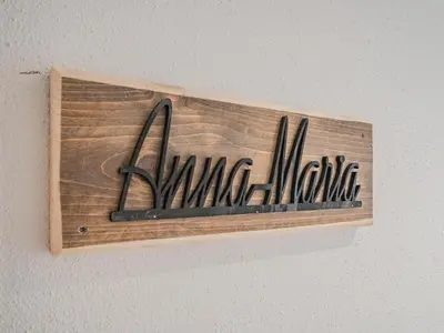 Ein Zertifikat, Auszeichnung, Logo oder anderes Dokument, das in der Unterkunft Anna Maria Christine ausgestellt ist
