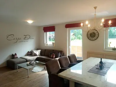 Ein Sitzbereich in der Unterkunft Landhaus Sporer