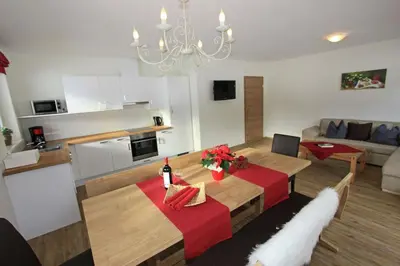 Küche/Küchenzeile in der Unterkunft Landhaus Sporer