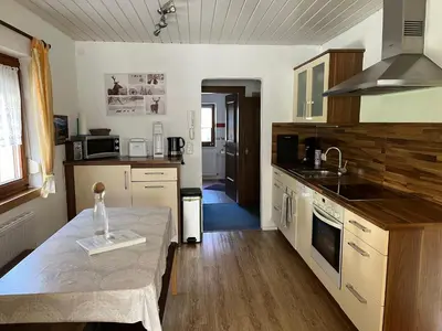 Küche/Küchenzeile in der Unterkunft Haus Amalie