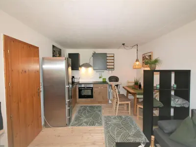 Küche/Küchenzeile in der Unterkunft Apartment Chalet Astholz by Interhome