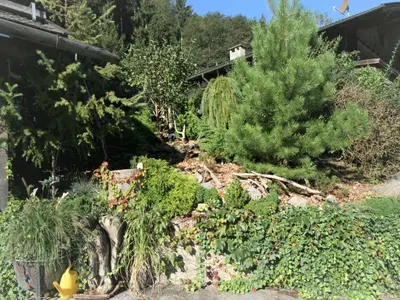 Ein Garten an der Unterkunft Apartment Chalet Astholz by Interhome