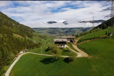 Naturlandschaft in der Nähe des Bauernhofs