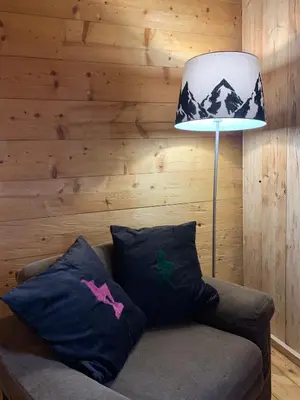 Ein Sitzbereich in der Unterkunft Ferienwohnung Kiem
