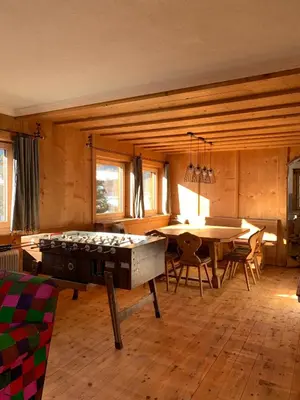 Ein Sitzbereich in der Unterkunft Ferienwohnung Kiem