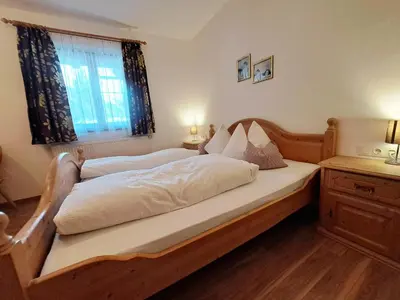 Ein Bett oder Betten in einem Zimmer der Unterkunft Landhaus Sabine