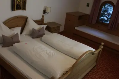 Ein Bett oder Betten in einem Zimmer der Unterkunft Landhaus Sabine