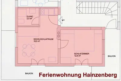 Grundriss der Unterkunft Apart Huditz