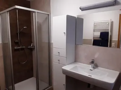 Ein Badezimmer in der Unterkunft Großzügiges Apartment Georg Mayrhofen Barrierefrei