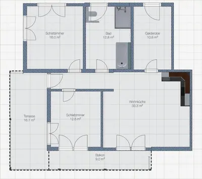 Grundriss der Unterkunft Apart MountainView