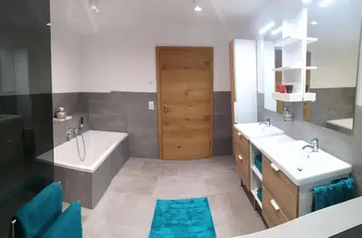 Ein Badezimmer in der Unterkunft Apart MountainView