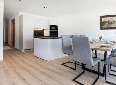 Küche/Küchenzeile in der Unterkunft AUSZEIT Apartments