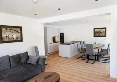 Ein Sitzbereich in der Unterkunft AUSZEIT Apartments