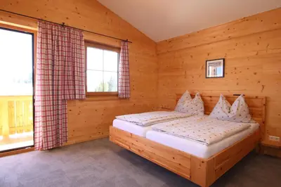 Ein Bett oder Betten in einem Zimmer der Unterkunft Markbachjochhütte Wildschönau WILD700