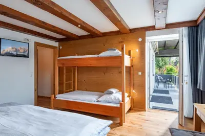 Ein Bett oder Betten in einem Zimmer der Unterkunft Ferienwohnung Prokosch