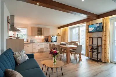 Küche/Küchenzeile in der Unterkunft Ferienwohnung Prokosch