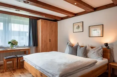 Ein Bett oder Betten in einem Zimmer der Unterkunft Ferienwohnung Prokosch