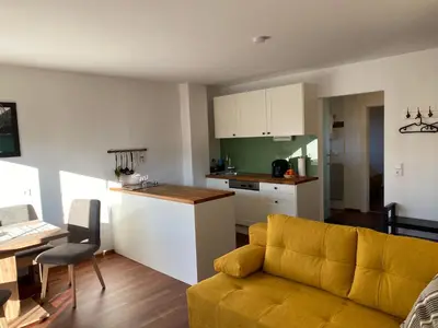 Küche/Küchenzeile in der Unterkunft Wohnung Steixner