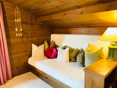Ein Bett oder Betten in einem Zimmer der Unterkunft Goldspecht - Boho Appartements