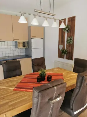 Küche/Küchenzeile in der Unterkunft Apartment Aigner