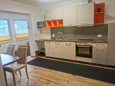 Küche/Küchenzeile in der Unterkunft Apartment Aigner