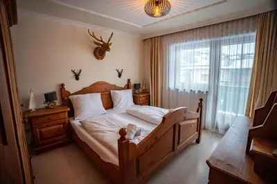 Ein Bett oder Betten in einem Zimmer der Unterkunft Appartment Haus Bergtraum