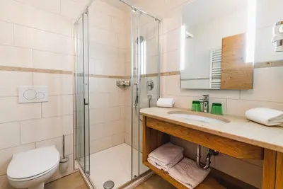 Ein Badezimmer in der Unterkunft Haus Sabrina - Ferienwohnungen