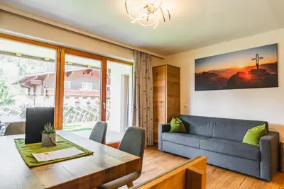 Ein Sitzbereich in der Unterkunft Haus Sabrina - Ferienwohnungen