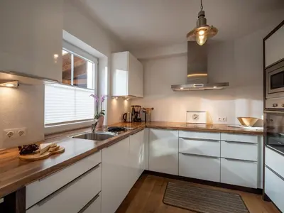 Küche/Küchenzeile in der Unterkunft Ferienhaus Wirtheim